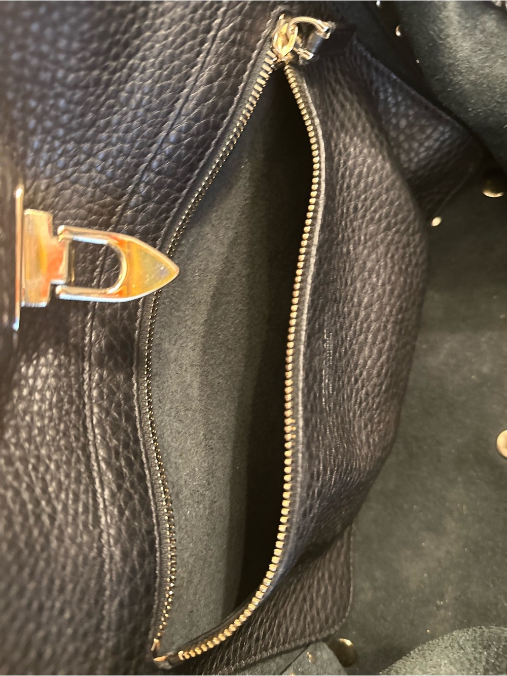 Valentino Studded Black Leather Handbag - Picture 4 of 11